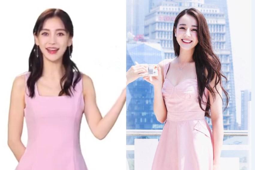 29岁baby和26岁热巴同穿小粉裙是不是真的女神脸一目了然