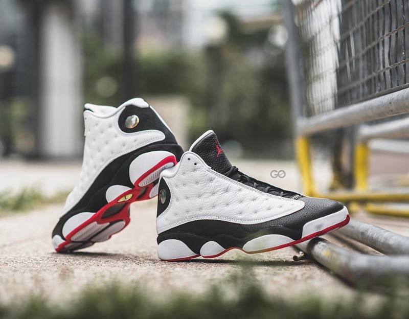 air jordan 13 熊猫上脚美图欣赏