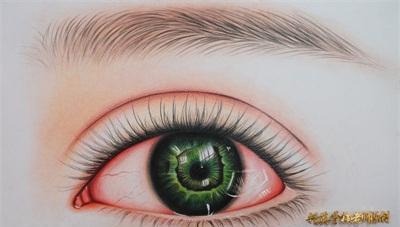 时尚美妆图片——美妆素描作品3d眉眼唇