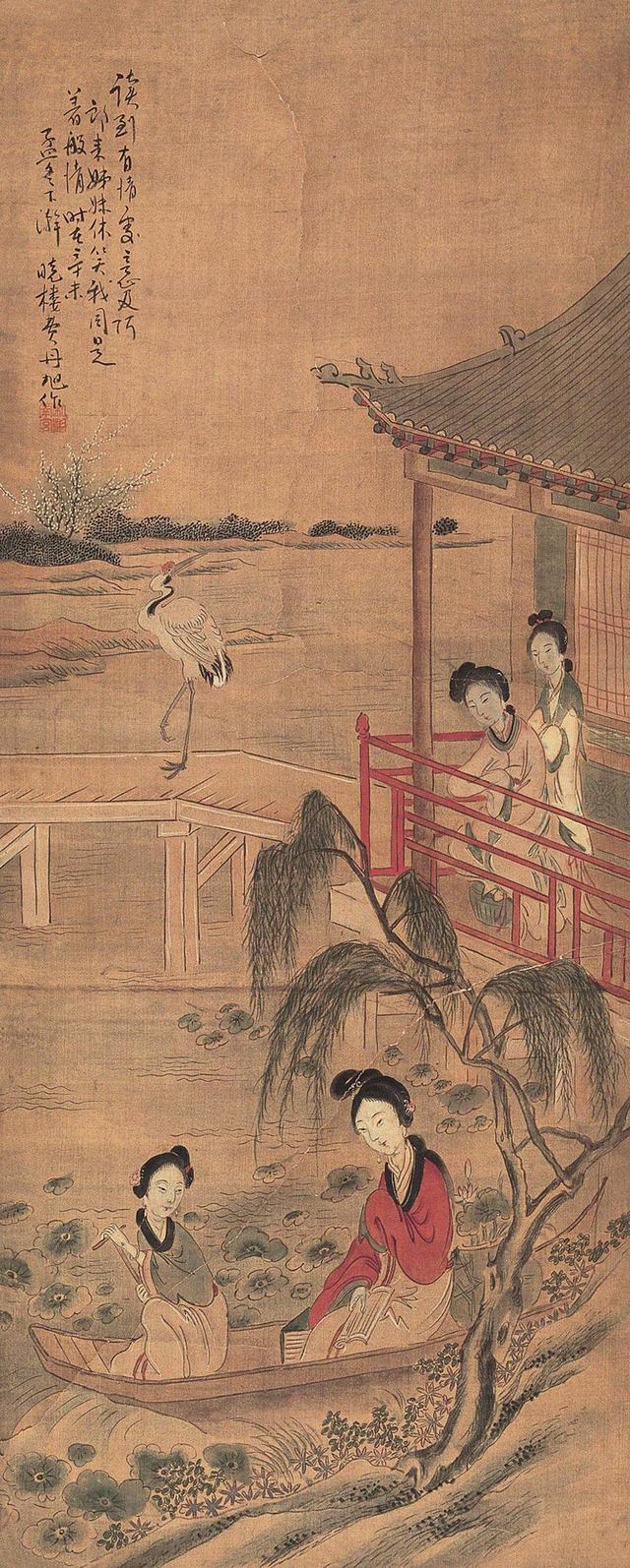 清代名家费丹旭人物画作品欣赏