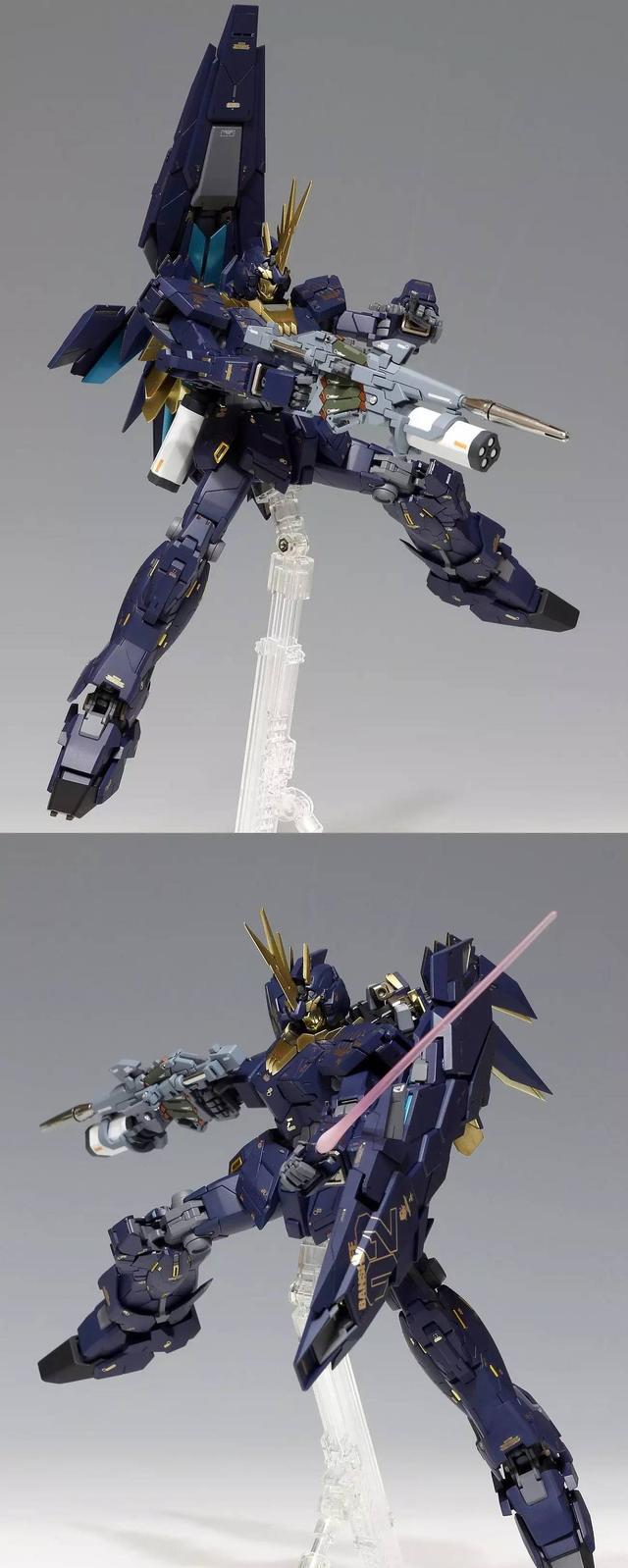 高达模型 mg rx-0全武装报丧女妖 改造喷涂