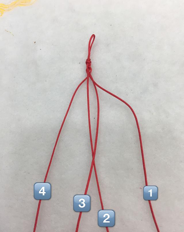 教你如何编出百搭的"四股平安结",2分钟就可以学会的diy|脚链|平安结