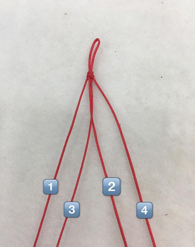 教你如何编出百搭的四股平安结2分钟就可以学会的diy