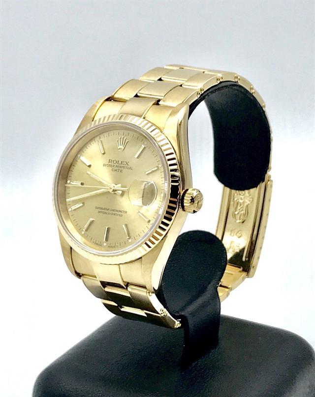 劳力士datejust ref全自动18k纯金机械腕表