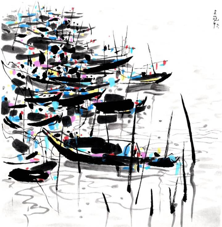 春风十里,不如遇见你———吴冠中水墨