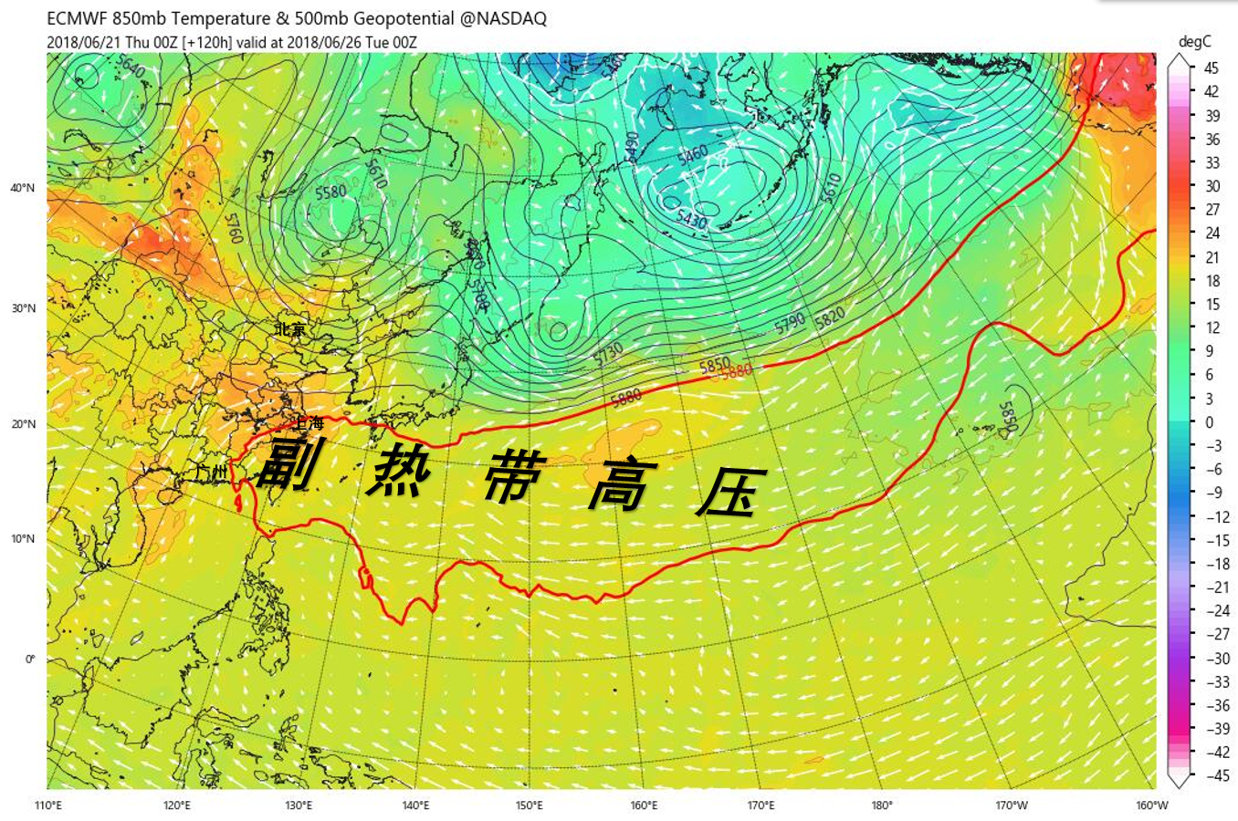 北美洲副高強勢攻入加拿大,美國現近50度高溫!加州燃起森林大火