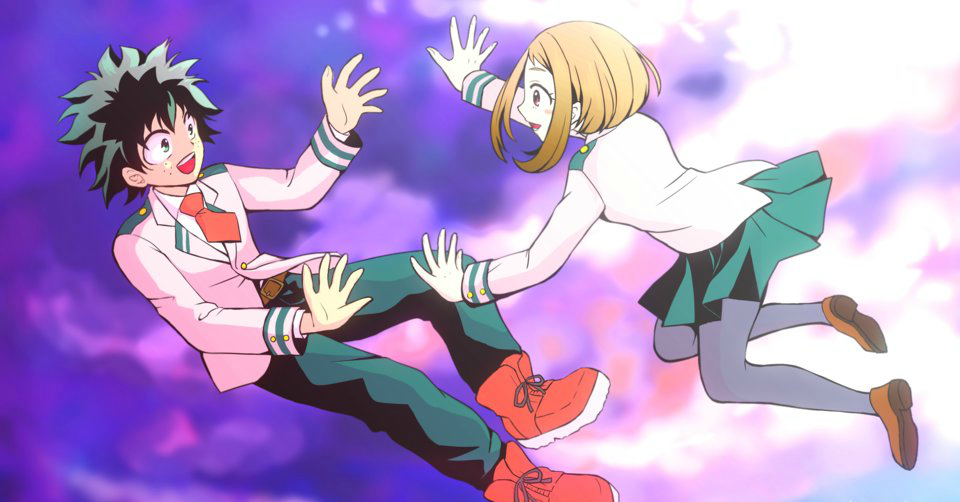 我的英雄学院,胜茶组,绿谷x丽日,两大小天使的双重萌击