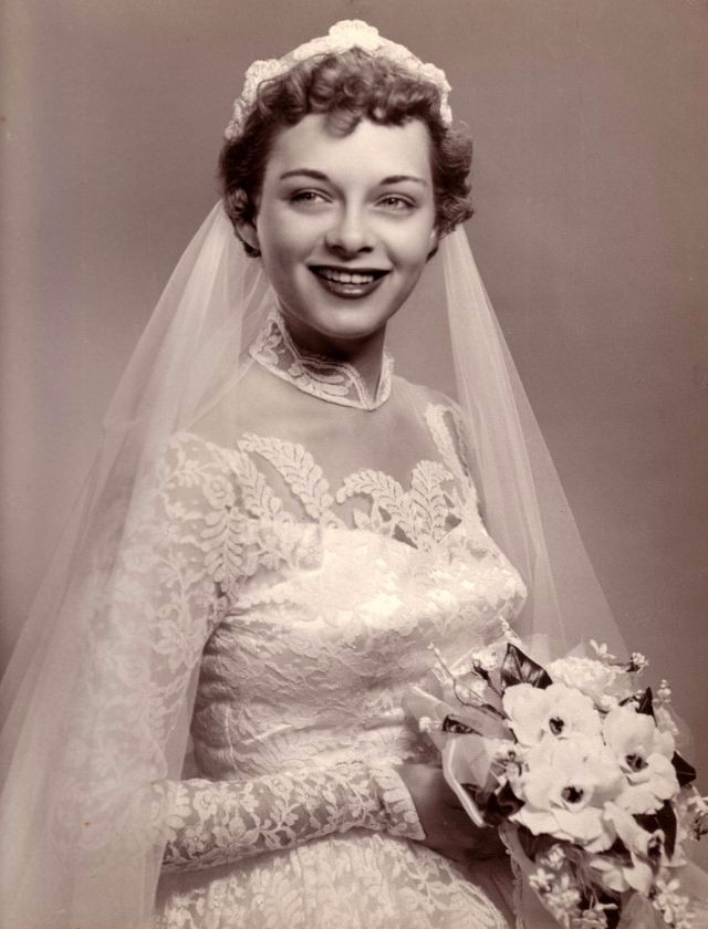 老照片:1950 年代的婚纱照(6)
