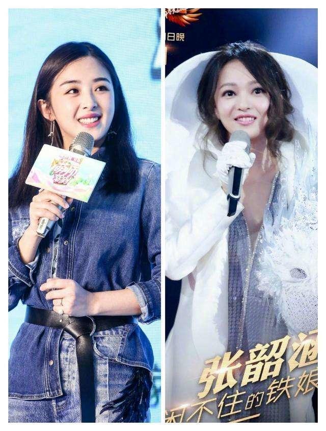 35岁张韶涵与28岁张含韵同框,都是"童颜女神", 年纪小却输在这