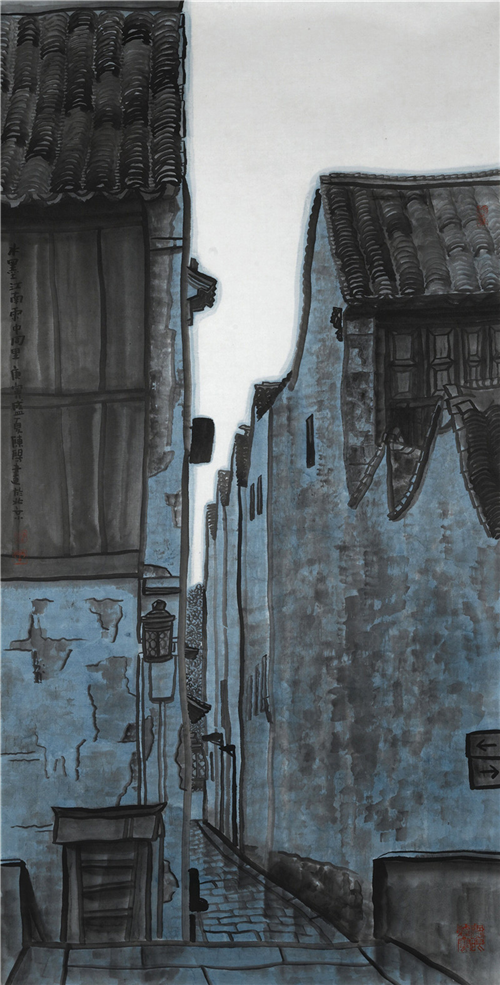 走进当代女画家陈阳忆江南一水乡系列