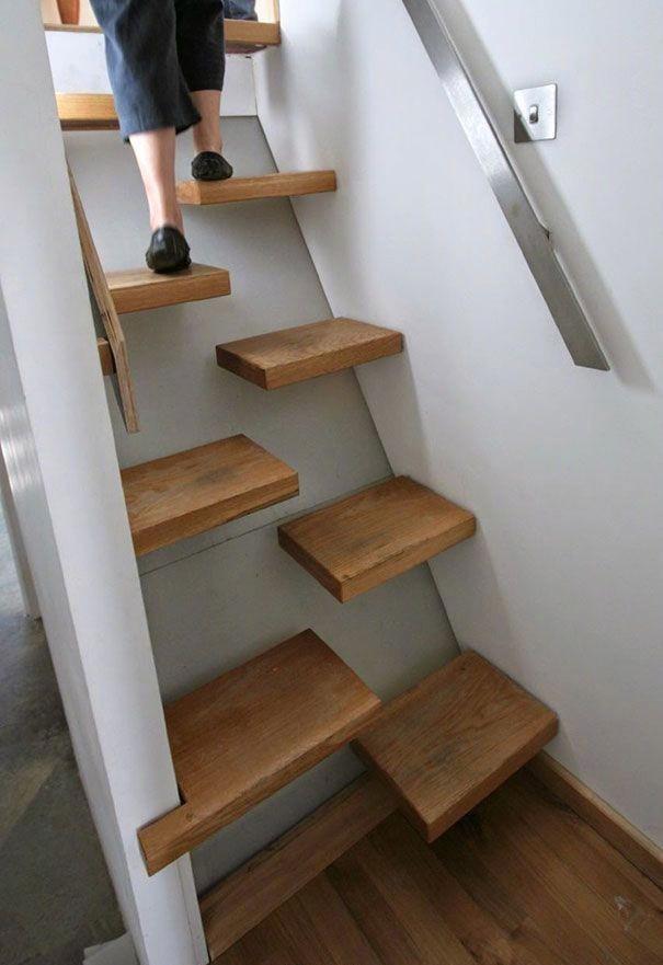 小户型空间有限,楼梯可以这样设计,既省空间,又不影响上楼