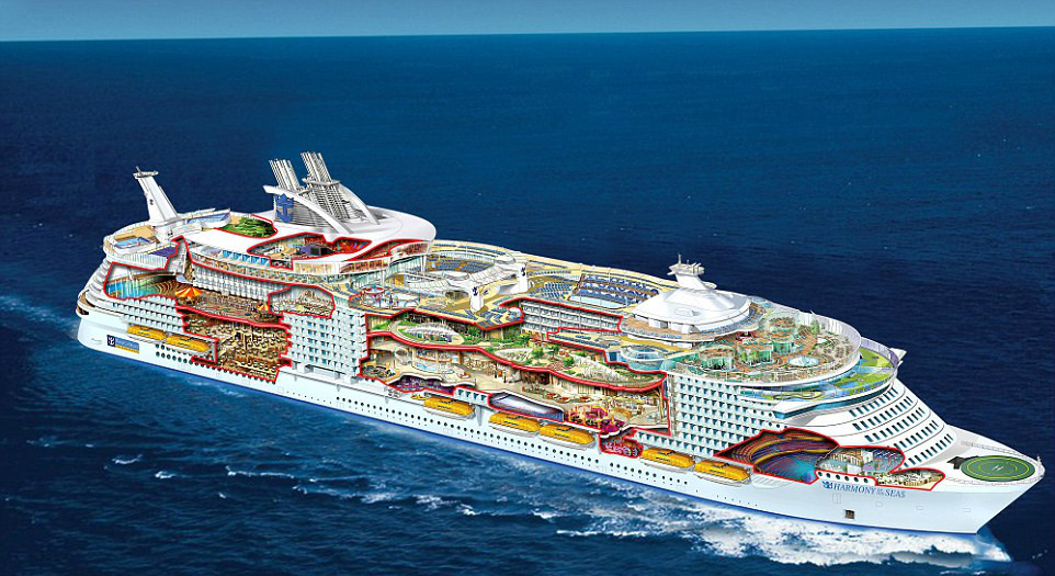 世界最大邮轮——"海洋和悦号"堪比"海上城市",这艘造价高达95亿的