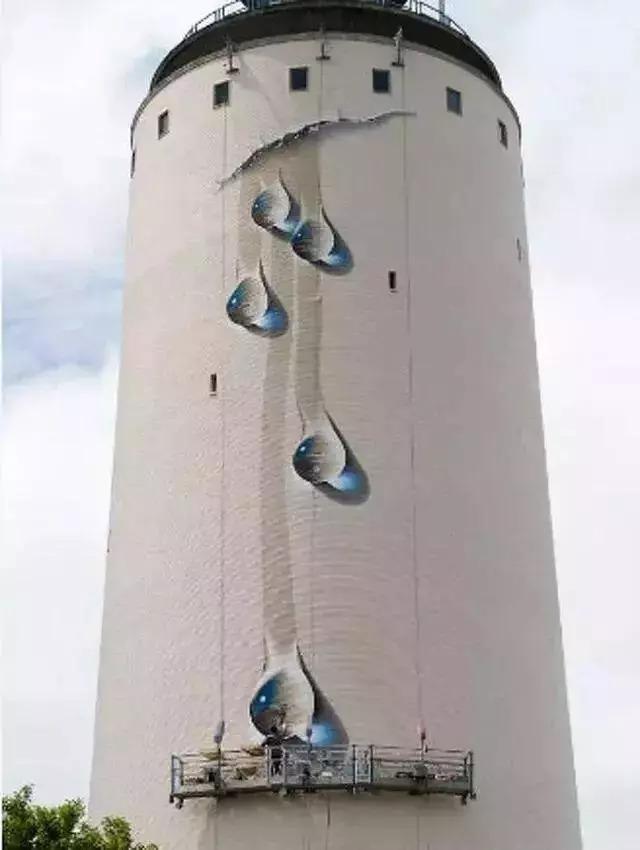 超逼真街头3d立体画,是要吓哭路人吗?