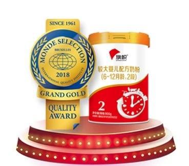 旗帜奶粉二度获特别金奖炫国产奶粉最高品质
