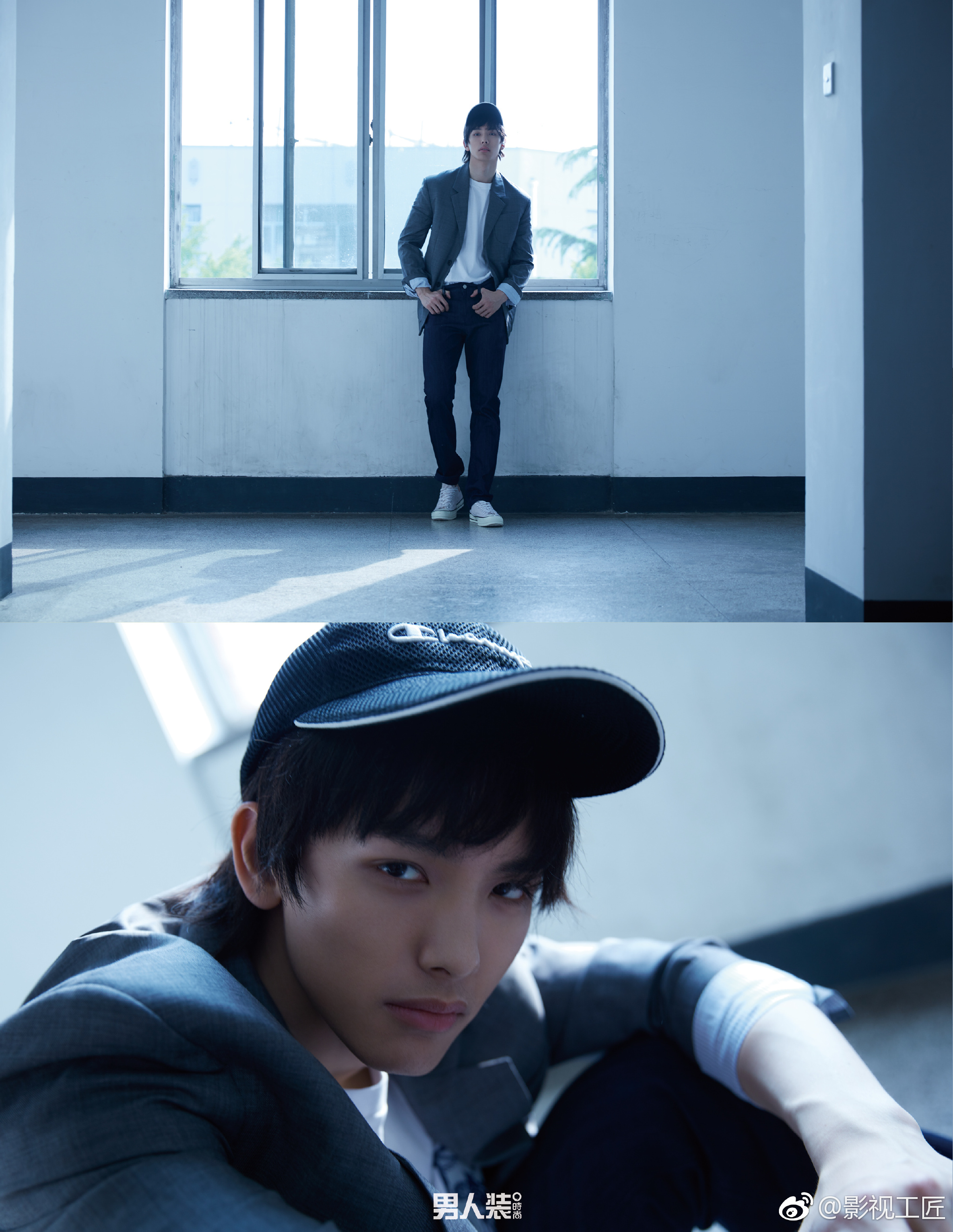 王以纶稍息立正我爱你王以纶男人装拍摄的6月刊大片出来了