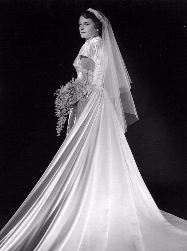 老照片1950年代的婚纱照7