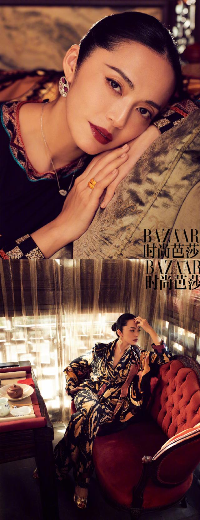 姚晨时尚芭莎内页大片出炉记录独属姚晨的笑容