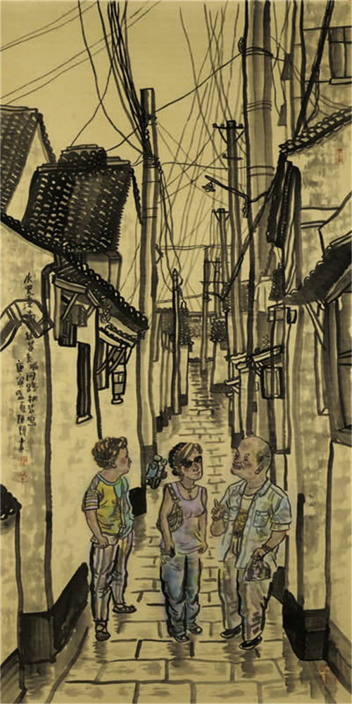 走进当代女画家陈阳忆江南一水乡系列