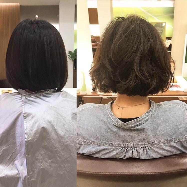 波波头做这样的卷发,俏皮又可爱