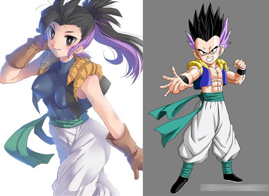 龙珠人物性转换悟空兔女郎克林变尼姑娘化的比克谁都没见过