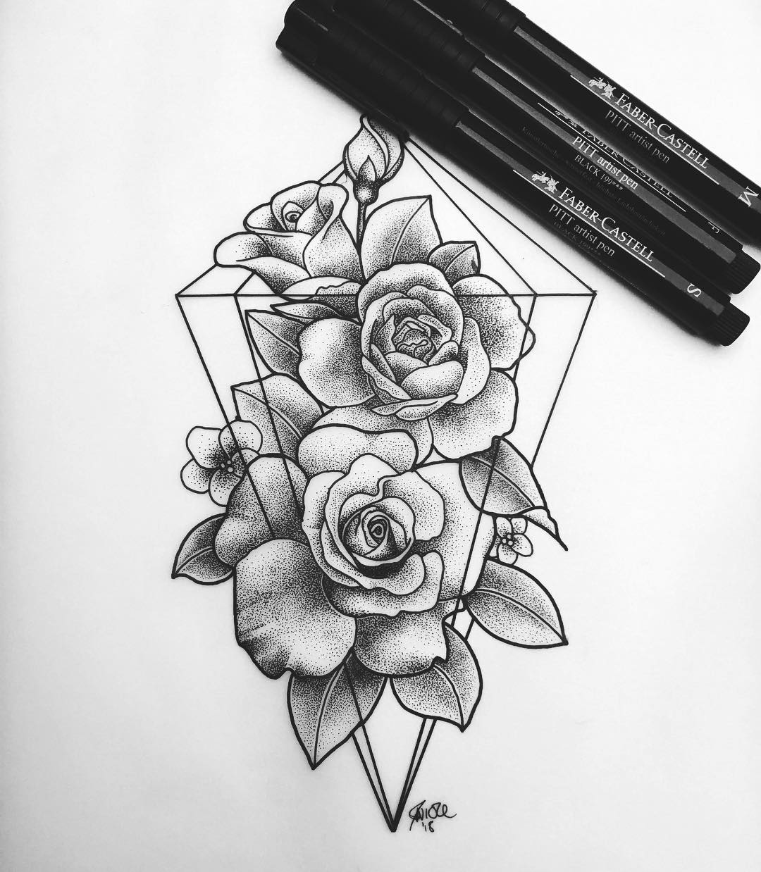 一些黑白纹身小稿干货