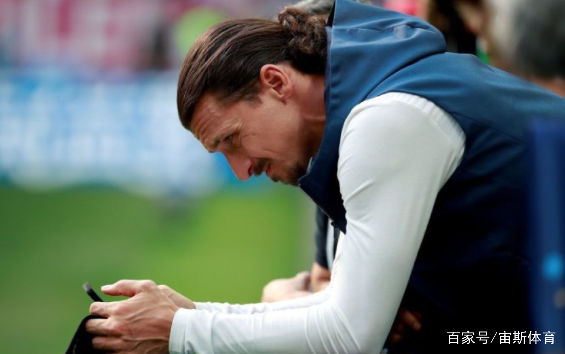 德国美女球迷胸夹手机惊艳亮相 伊布霸气现身世界杯观战德国首秀