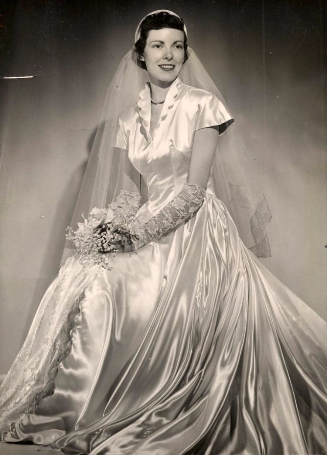 老照片:1950 年代的婚纱照(6)