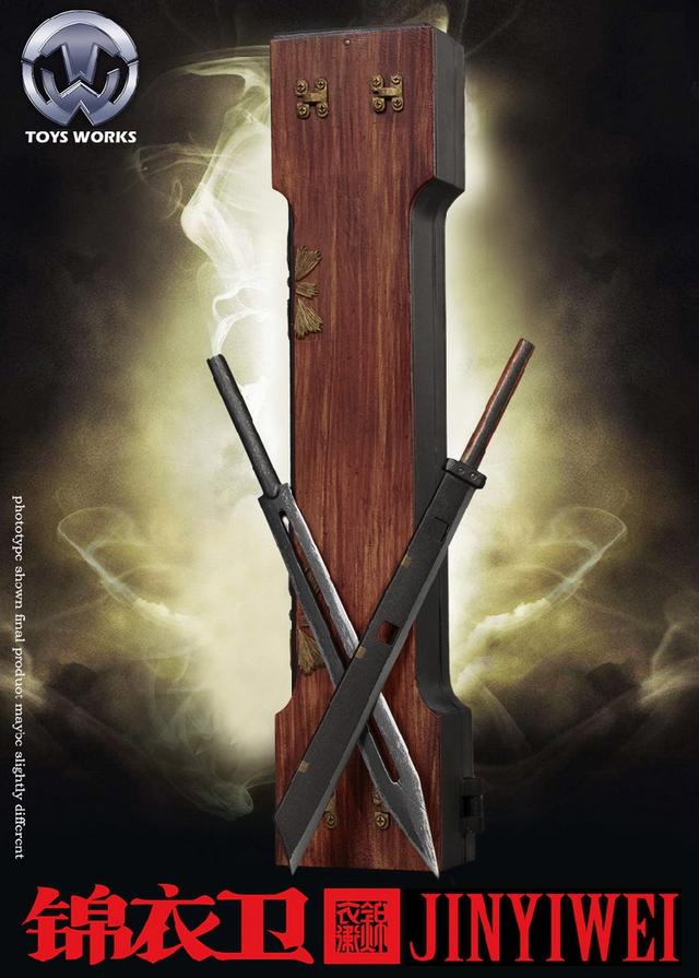 电影《锦衣卫》甄子丹造型兵人模型-戏说成分更多的锦衣卫形象,双刀和