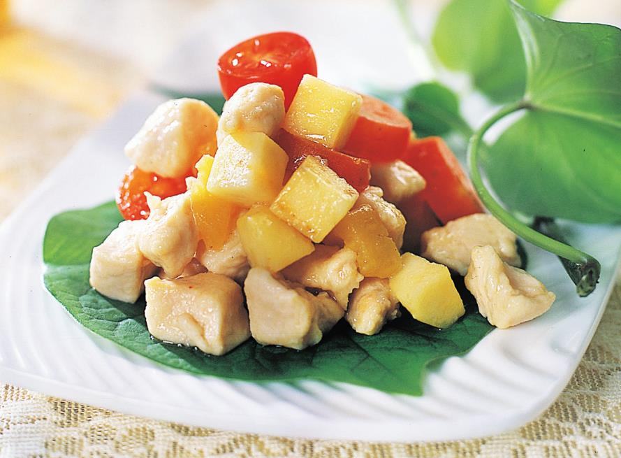 教你一招鸡丁新吃法 果味鸡丁 家里老小都爱