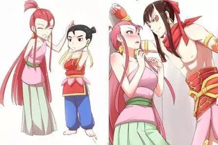 经典动漫情侣长大后,小龙女美呆了!海绵宝宝有点吓人