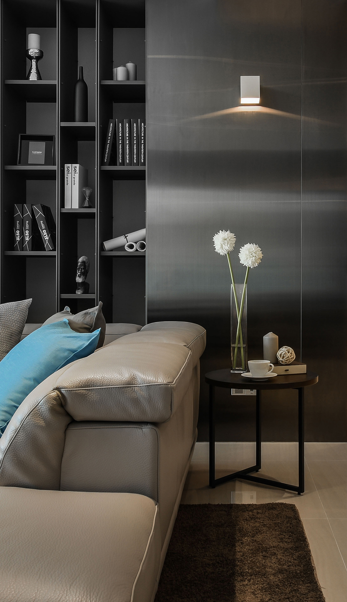 家装设计:高级灰色调的大宅室内设计也可以很低调豪华,温馨静雅