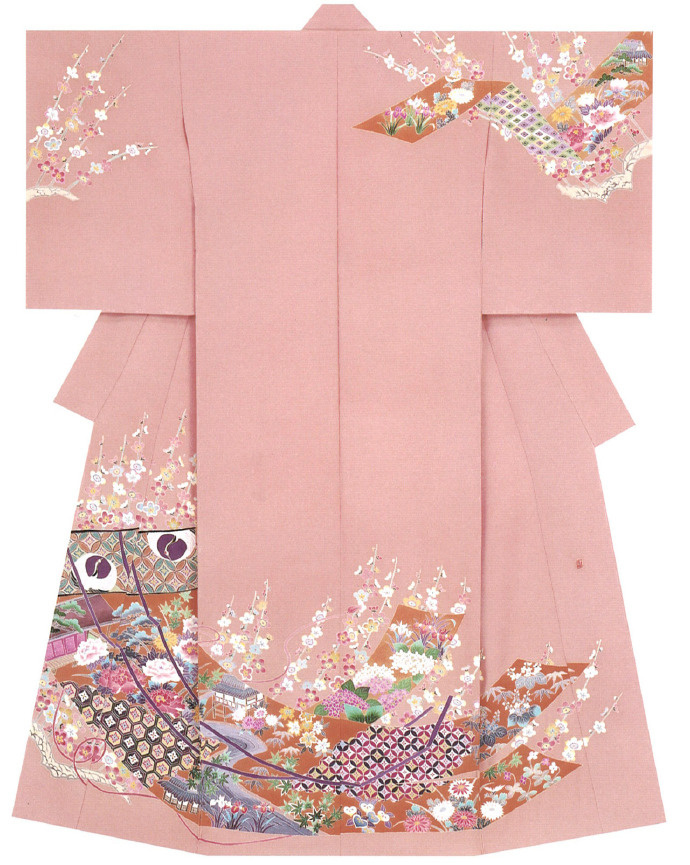 少女心和服友禅染 · 樱色