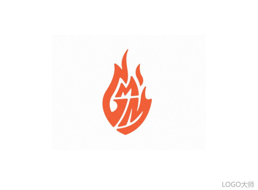 一组以火为元素的灵感LOGO设计