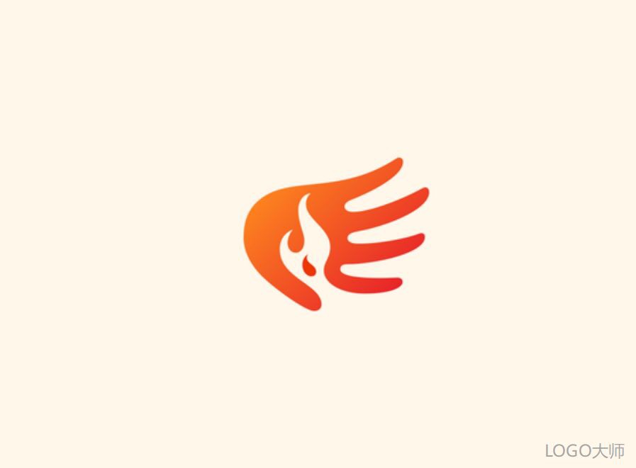 一组以火为元素的灵感logo设计