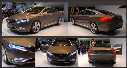 外观方面,吉利kc-concept同样采用了博锐平台进行打造,新车的车型采用