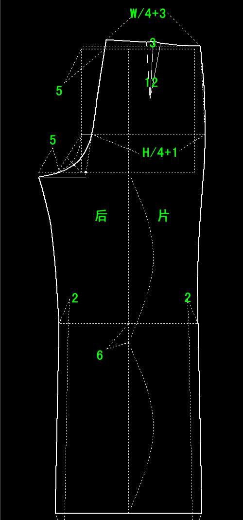 跟张哥学裁剪之裤子系列——阔腿裤