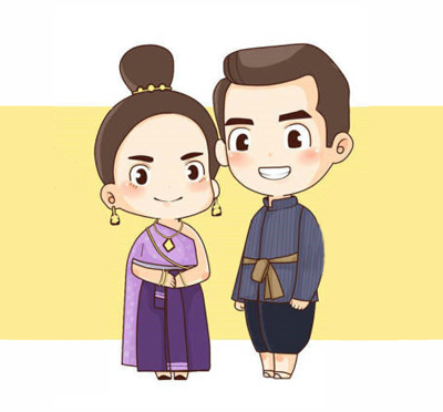 泰剧天生一对每个角色都出漫画式q版公仔实在太可爱啦