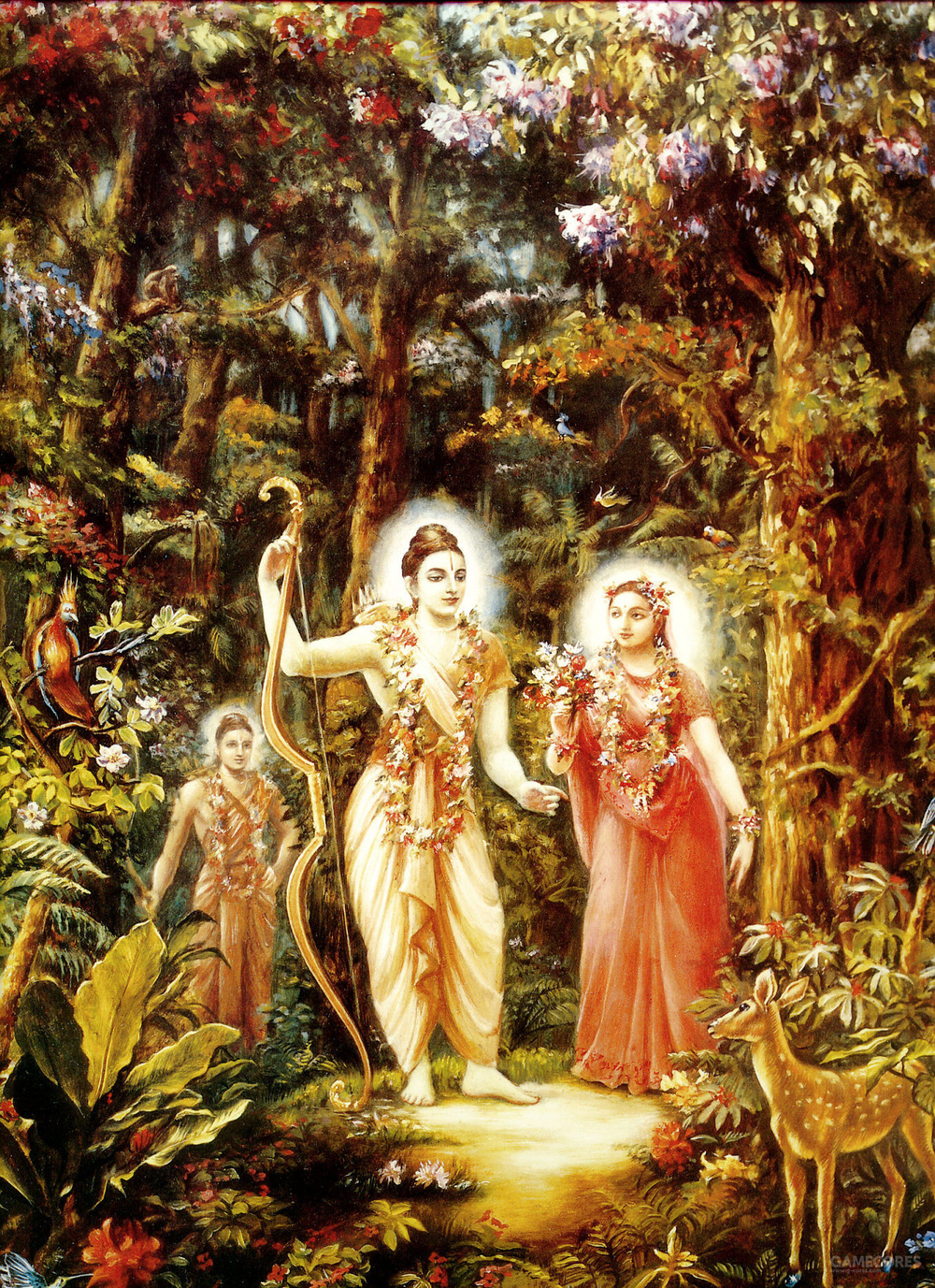 摩一行人来到王宫时受到国王的热烈欢迎,当罗摩提出要参观湿婆巨弓时