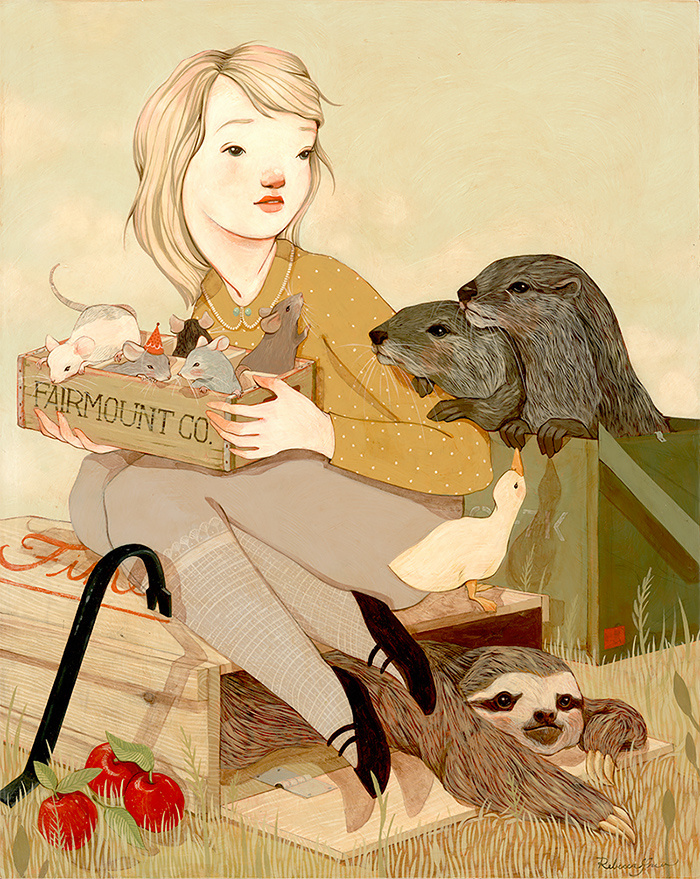 异想天开的插画丹佛天才自由插画师rebeccagreen