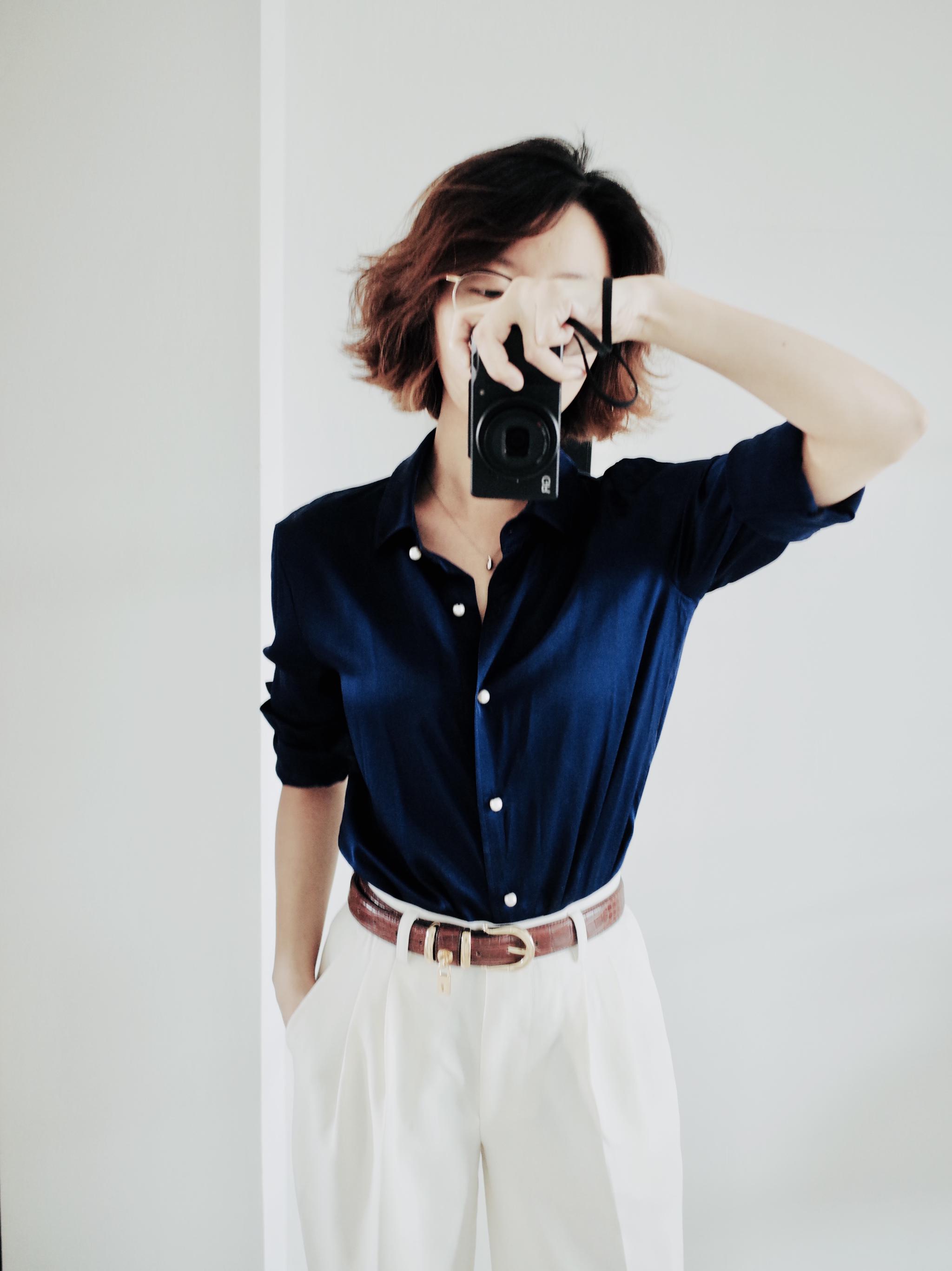 终于想起来一个春秋衬衫夏季变半袖的卷袖子小分享