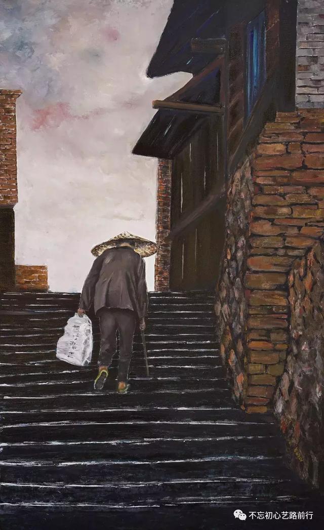 先生阅历丰富,艺术天赋超常,再加上对艺术的挚着热爱,使他的油画进步