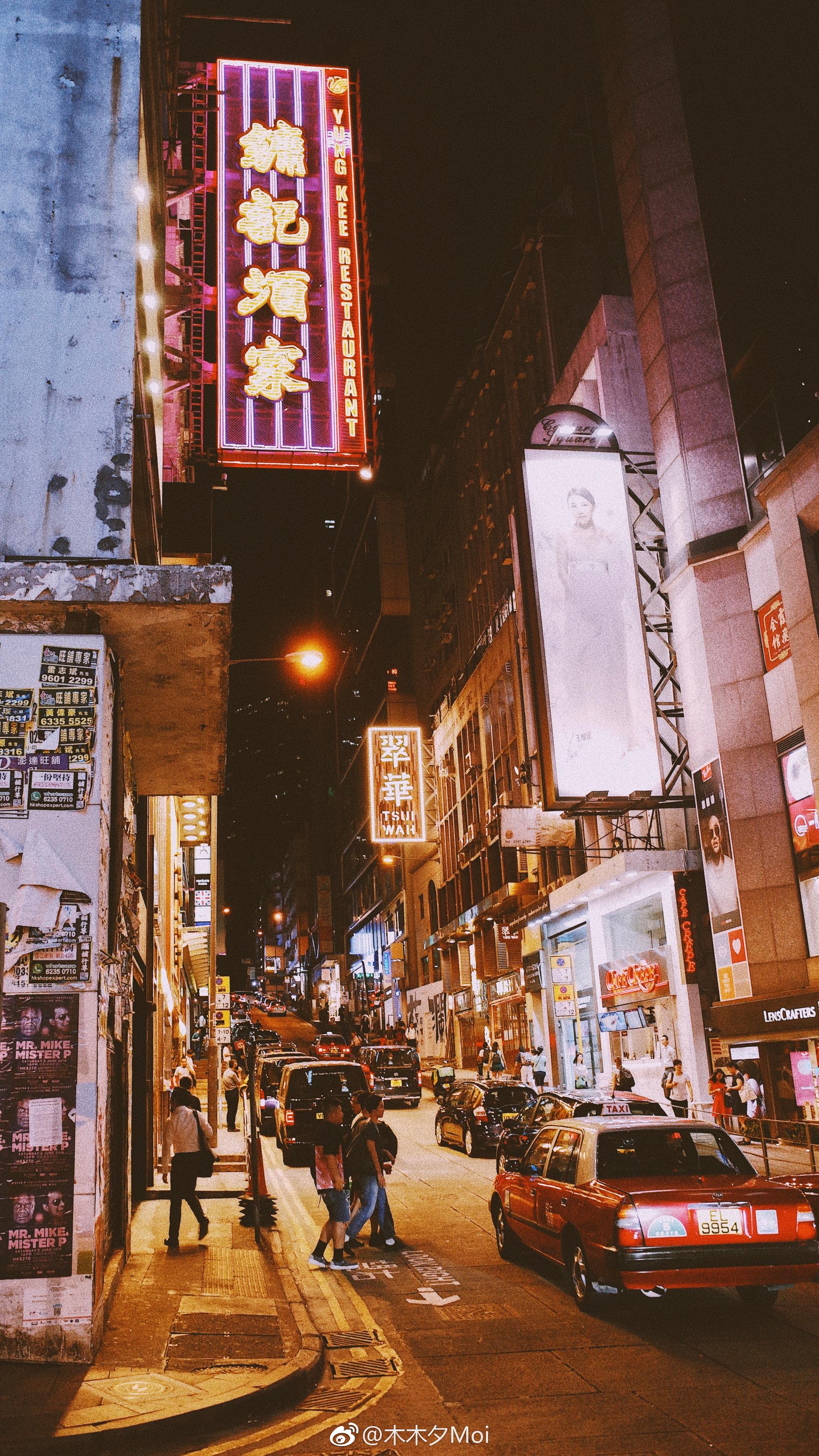 霓虹灯氤氲下的港味夜景01by理光gr2vsco