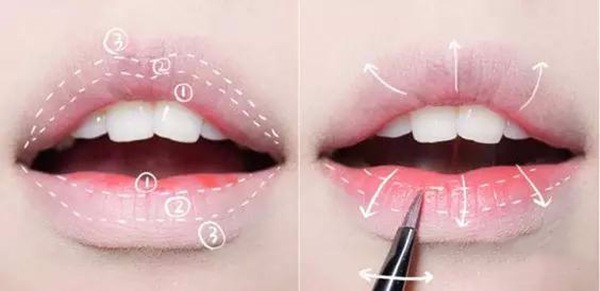 如何画咬唇妆步骤图解图片