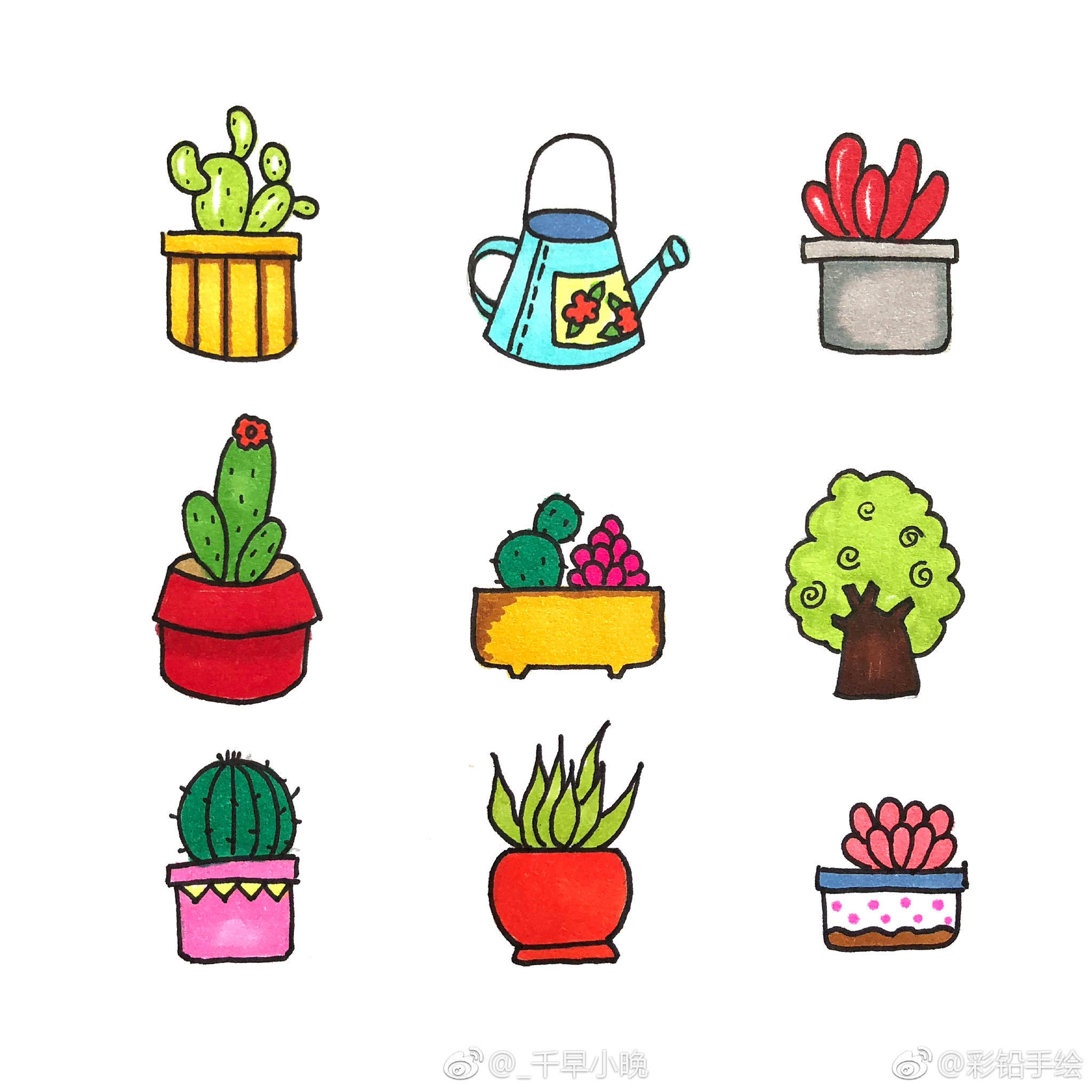 又画了一波小物件上色完成爱画画爱生活作者