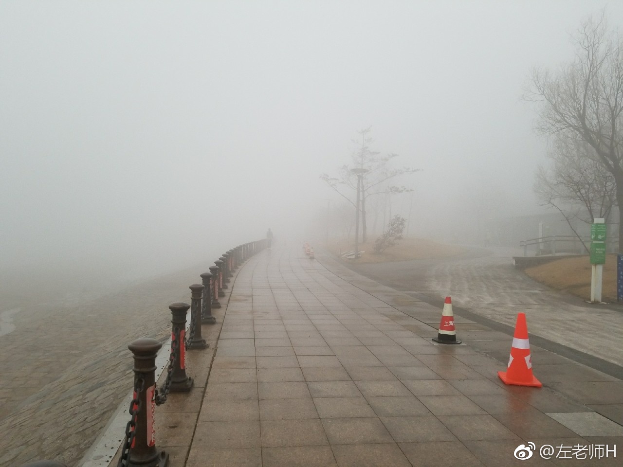 雾锁岛城 多条高速全线封闭,大雾给人们的出行带了极大的不便