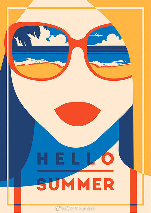 summer time!来自俄罗斯 alexander baidin 的夏天插画海报设计