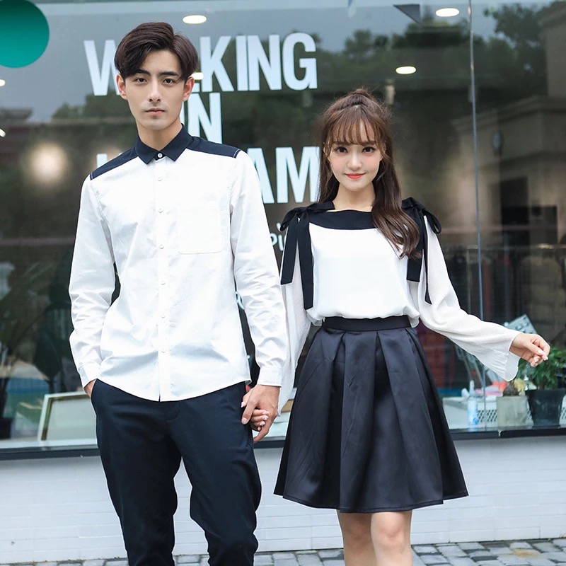 男穿t女穿裙,没有更好的男女搭配了,这狗粮我干了