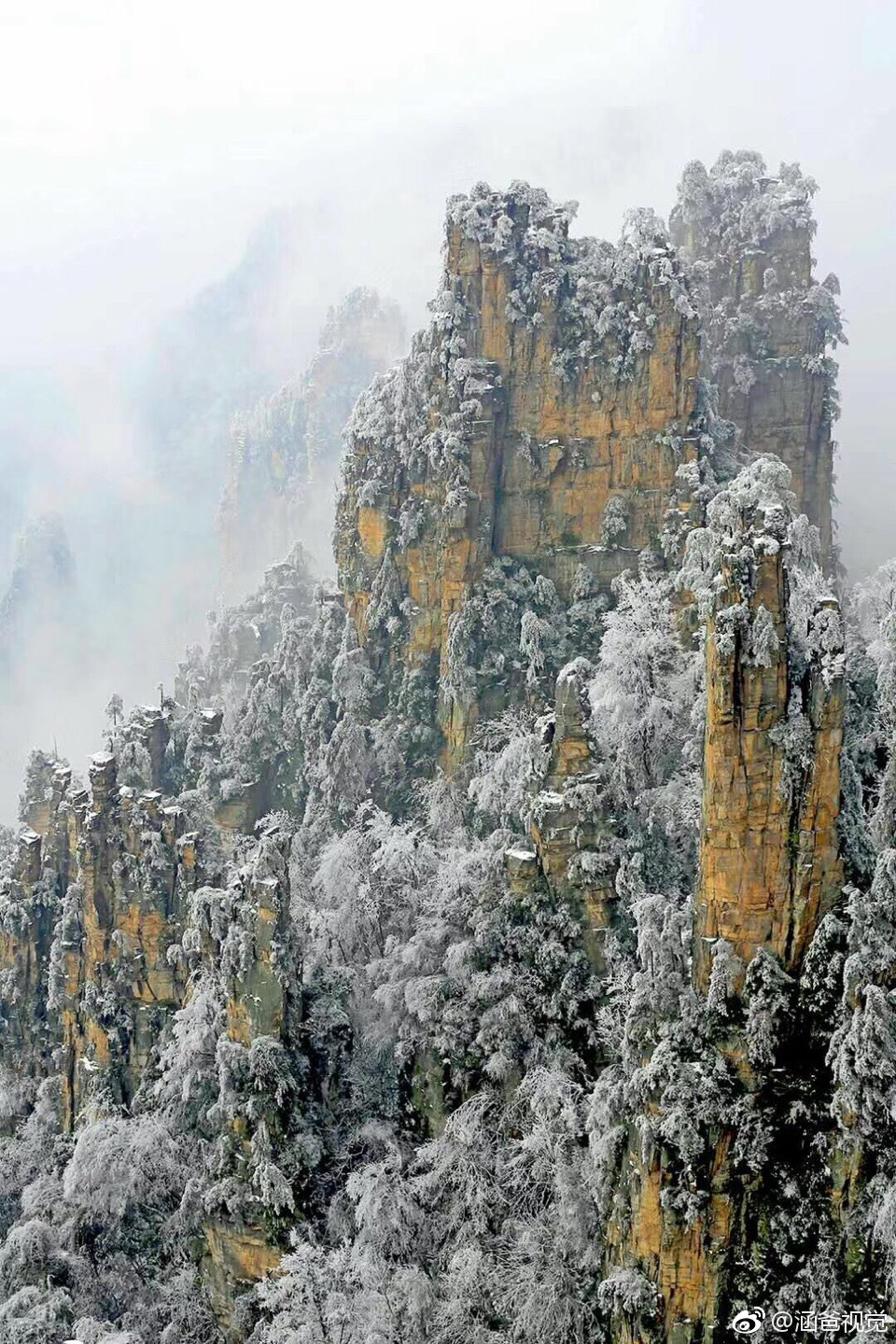 张家界冰雪天子山 !