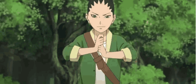 就是路飞附体) 奈良鹿戴:鹿丸和手鞠的儿子,这一看就是鹿丸的亲儿子