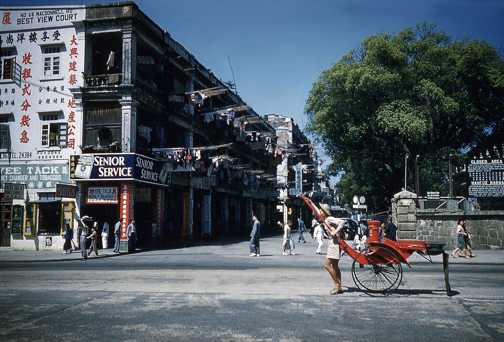 上世纪五十年代香港人力车夫